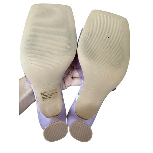 Steve Madden Women Elated Heeled Slide Sandals Size 8.5 Lilac Clear - Picture 6 of 6